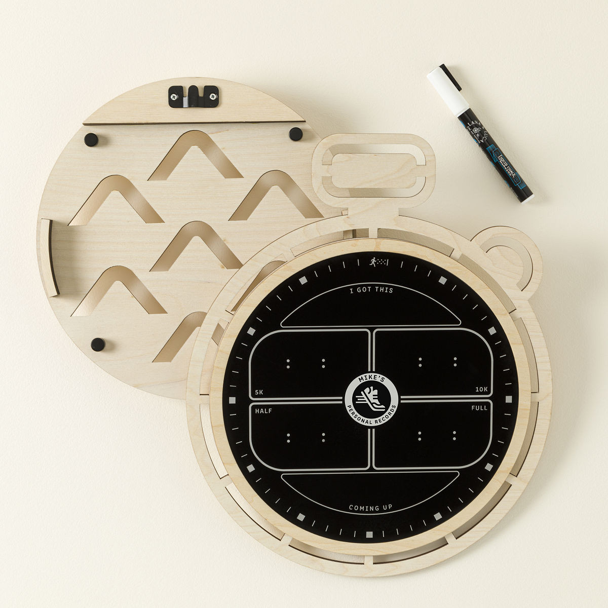 Personalized Runner's Medal Display & PR Board | UncommonGoods