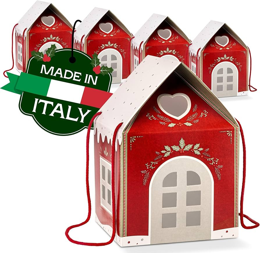 Pack of 5 House Shaped Gift Boxes (7.87 x 7.87 x 7.08 inch) - Mansion Ideal for Presents and for ... | Amazon (US)