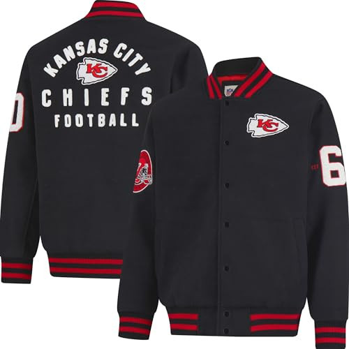 Ultra Game NFL Official Adults Classic Varsity Coaches Jacket Coat - Unisex, Kansas City Chiefs, Team Color, X-Large | Amazon (US)