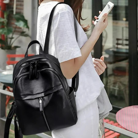 Fufafayo Clearance! Backpack Purse For Women Fashion Leather Handbag Travel Bag Satchel Rucksack Ladies Bag Shoulder Multifunctional Travel Bag | Walmart (US)