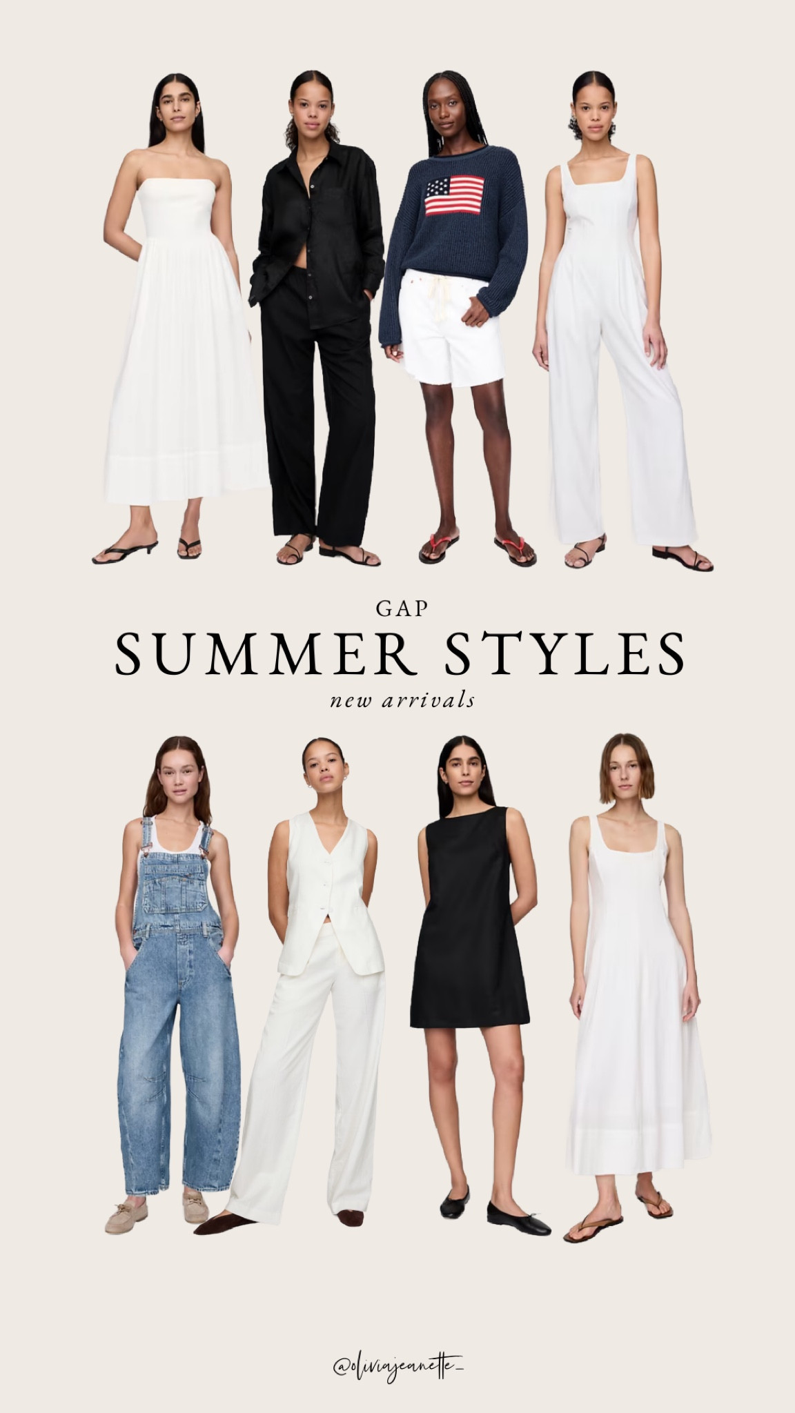 New arrivals from Gap, summer styles  