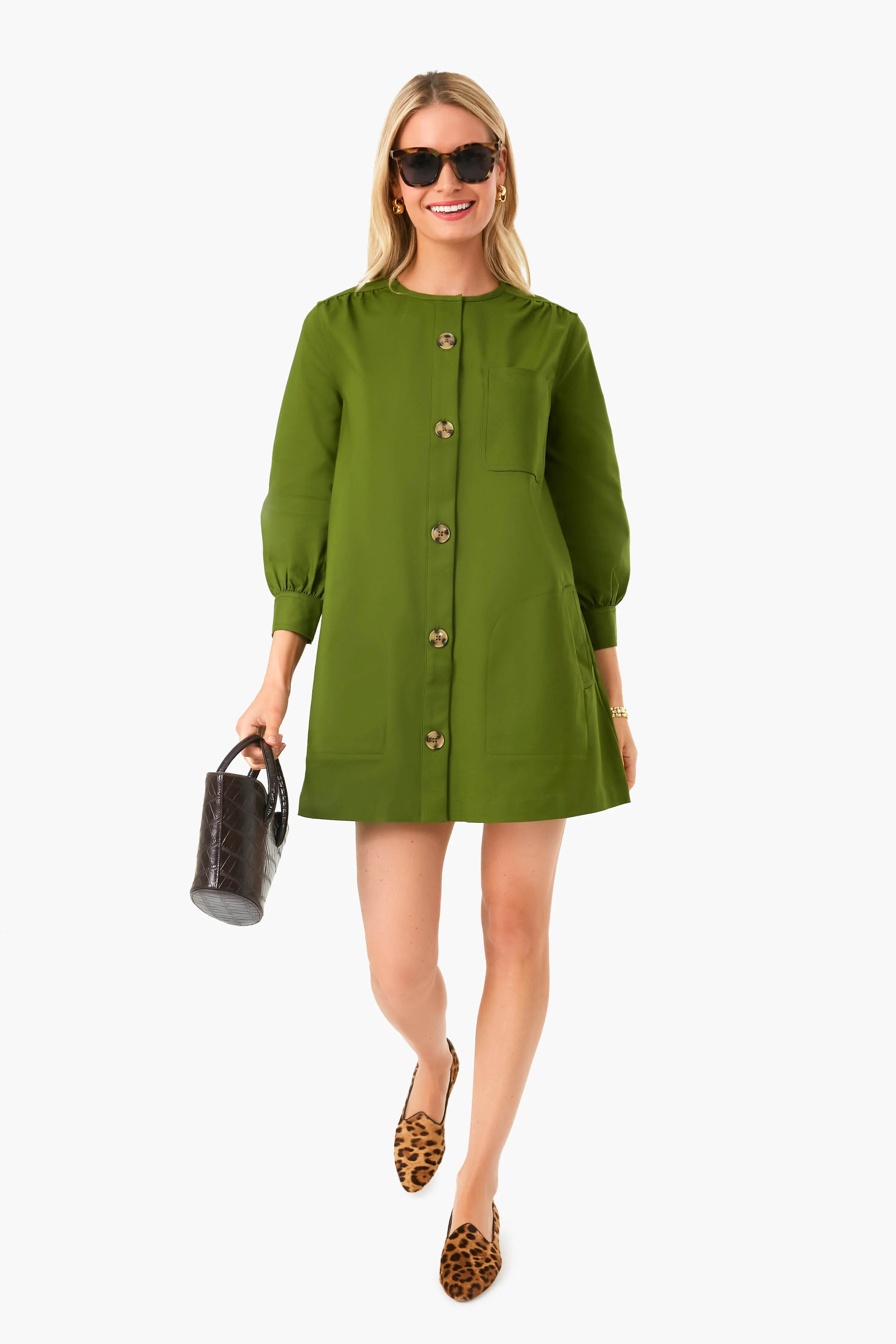 Olive Green Blake Dress | Tuckernuck (US)