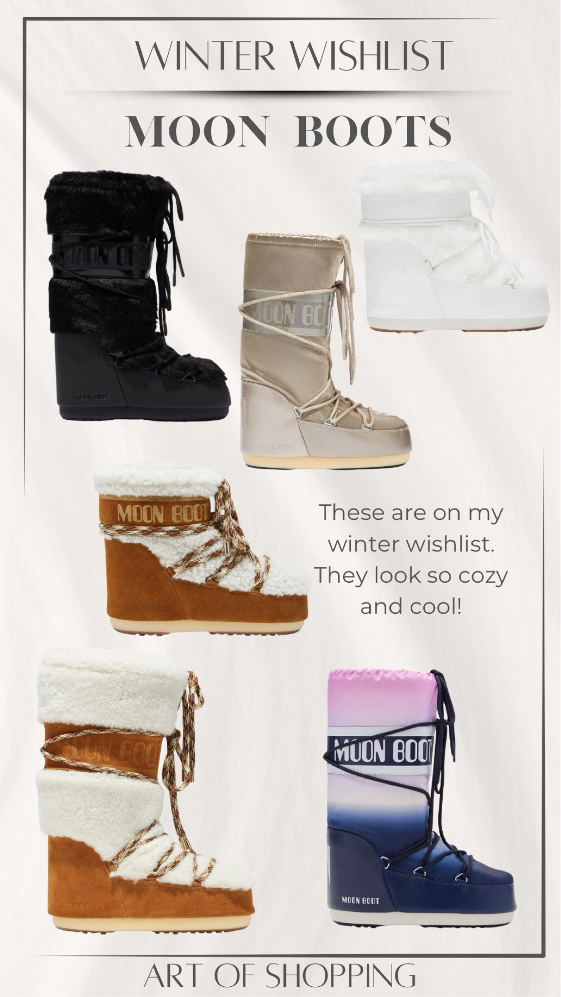 I have my eye on one pair of these. Moon boots. Winter boots  

#LTKGiftGuide #LTKShoeCrush #LTKFindsUnder100