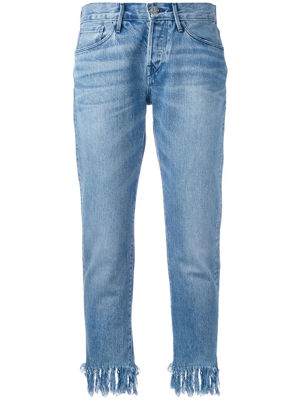 3x1 tassel fringe jeans - Blue | FarFetch US