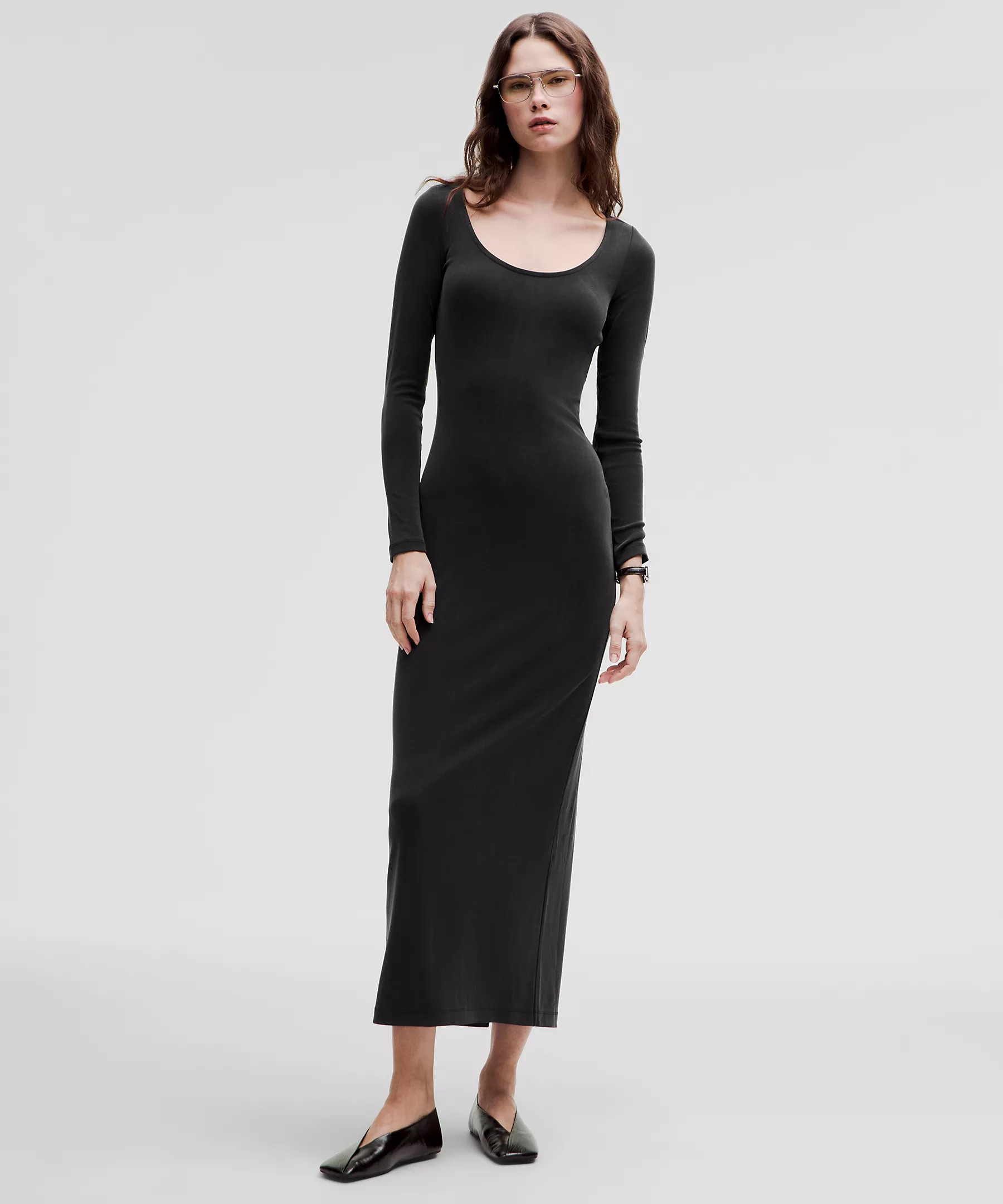 Drapey Softstreme Long-Sleeve Maxi Dress | Women's Dresses | lululemon | Lululemon (US)