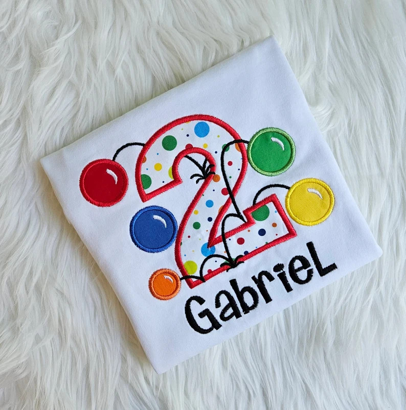 Ball Birthday Shirt, Bouncy Ball Shirt, Embroidered Ball Birthday Shirt, Bouncy Ball Birthday - E... | Etsy (US)