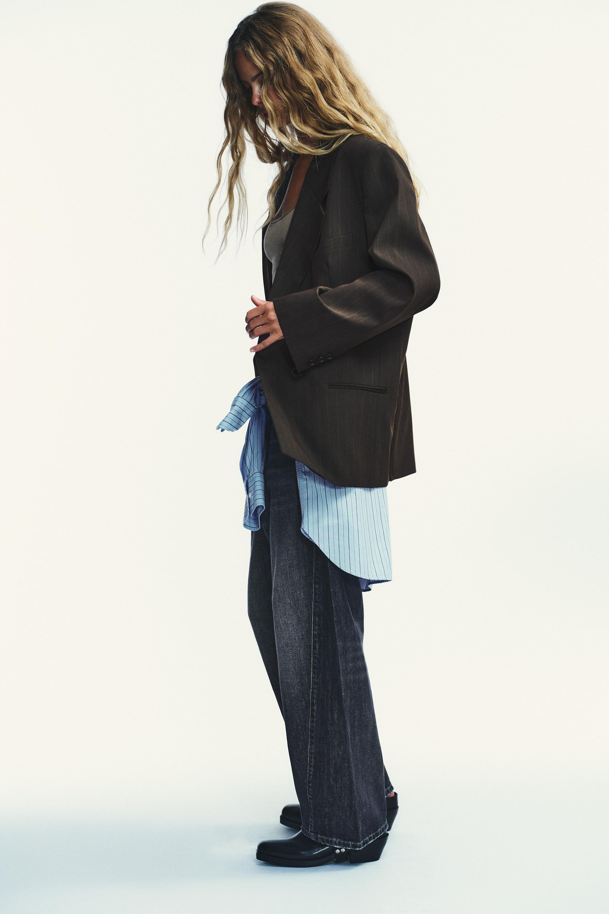 OVERSIZE-BLAZER MIT NADELSTREIFEN | Zara DE