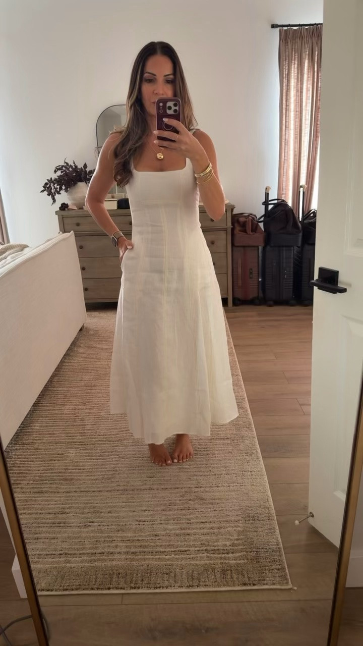 The perfect summer linen dress. Size up in this one!

#LTKMidsize #LTKPetite #LTKTall