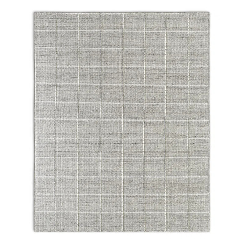 Lavande Geometric Wool Area Rug in Off-White/Gray | Wayfair North America