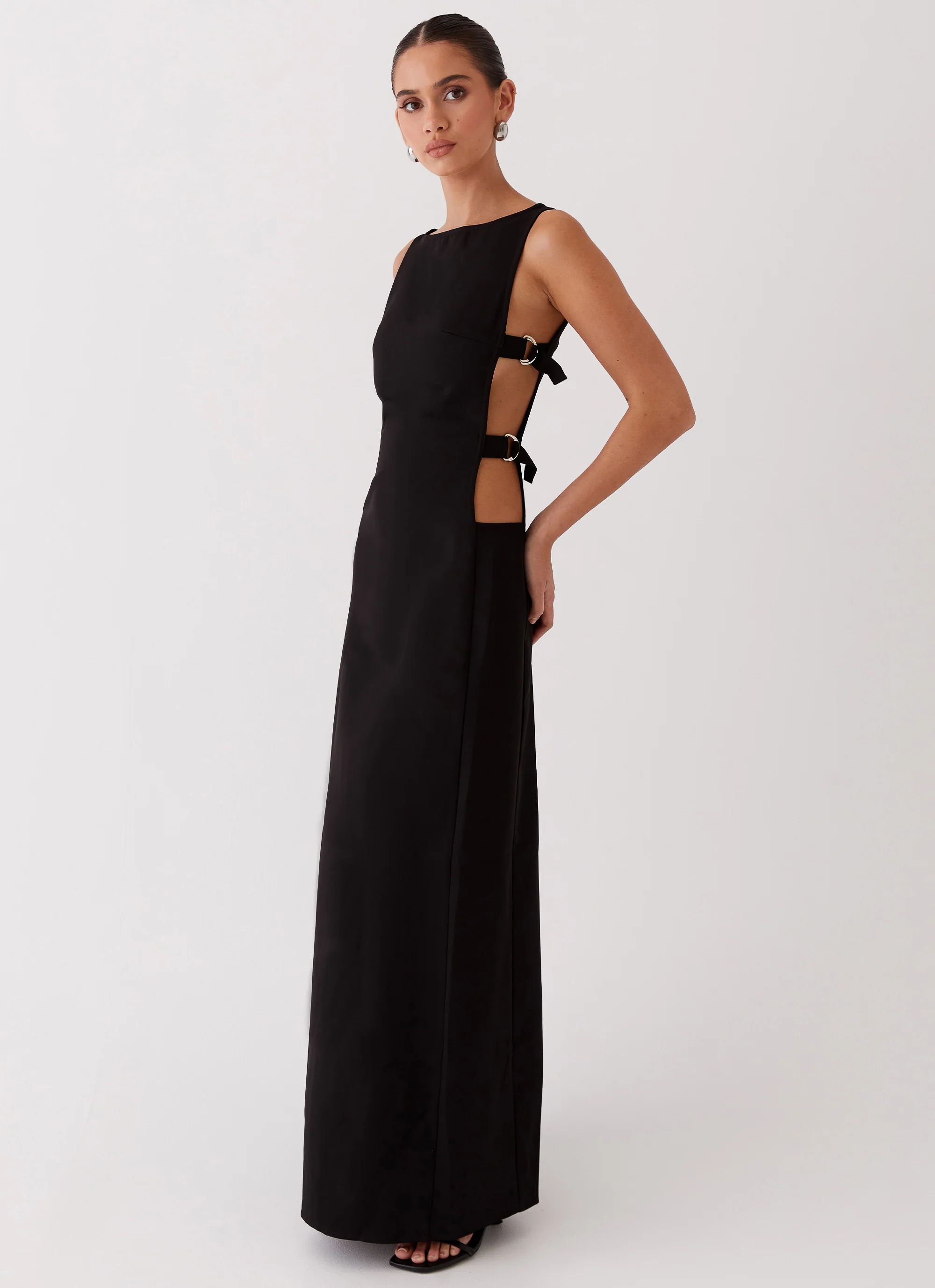 Cherish You Buckle Maxi Dress - Shadow | Peppermayo (Global)