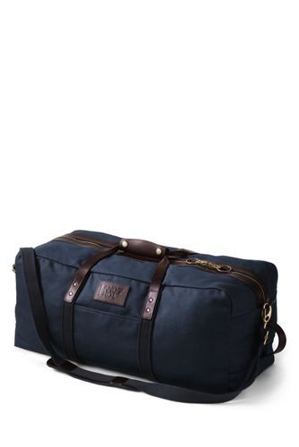 Waxed Canvas Travel Duffle Bag | Lands' End (US)