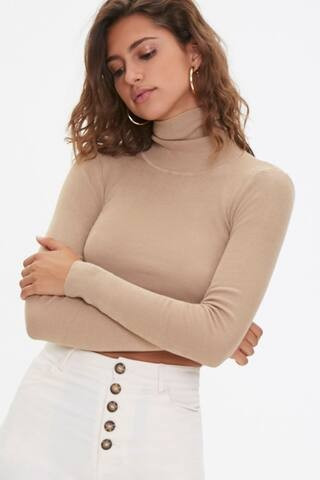 Cropped Turtleneck Sweater | Forever 21 (US)