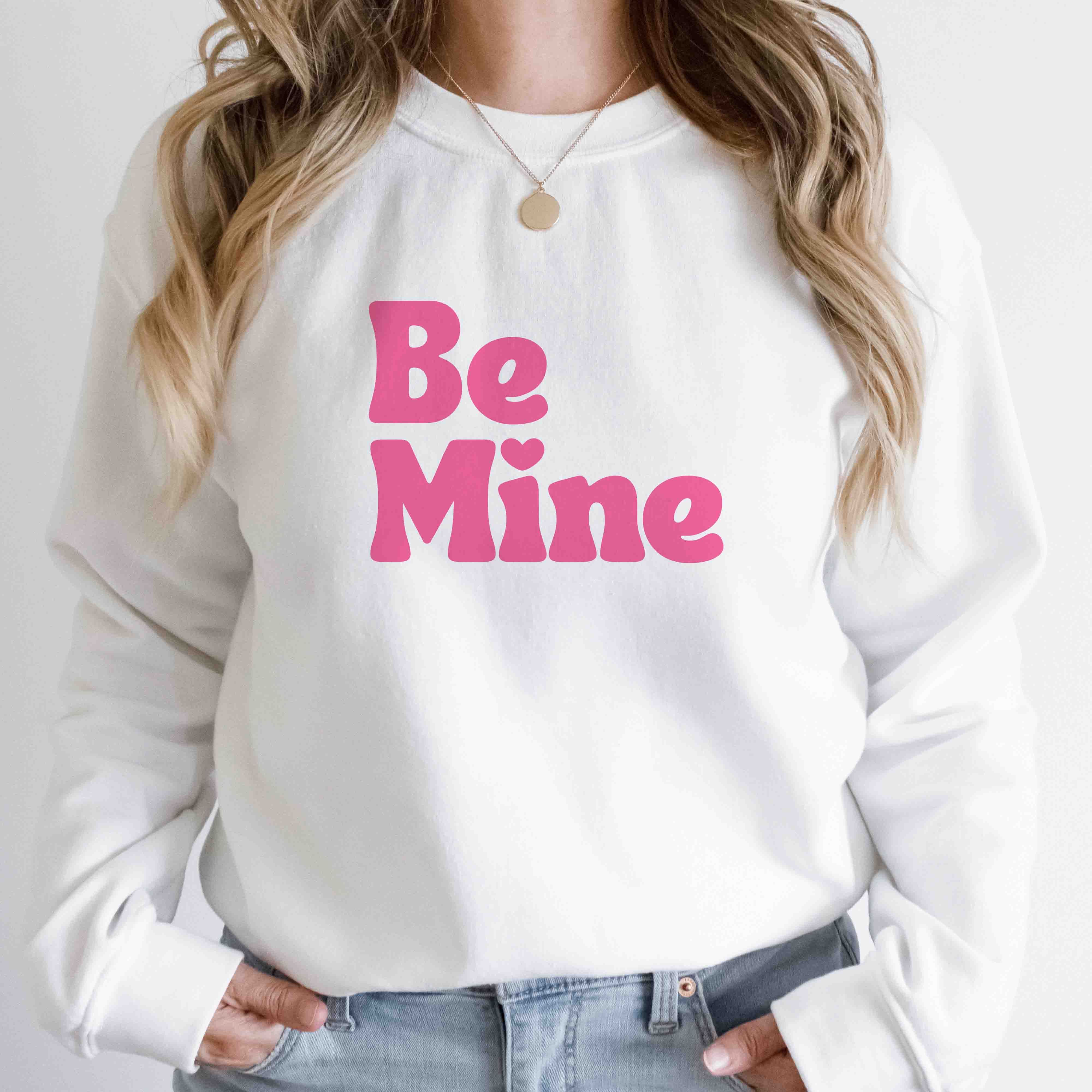 Be Mine Graphic Sweatshirt | White | Caden Lane