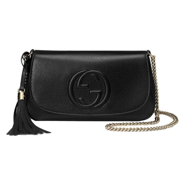 New Gucci Soho Disco GG Black Tassel Chain Crossbody Bag 536224 - Walmart.com | Walmart (US)