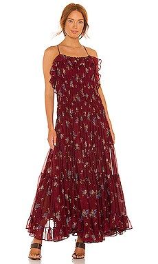 Free People Cloud Nine Maxi Dress in Berry Combo from Revolve.com | Revolve Clothing (Global)