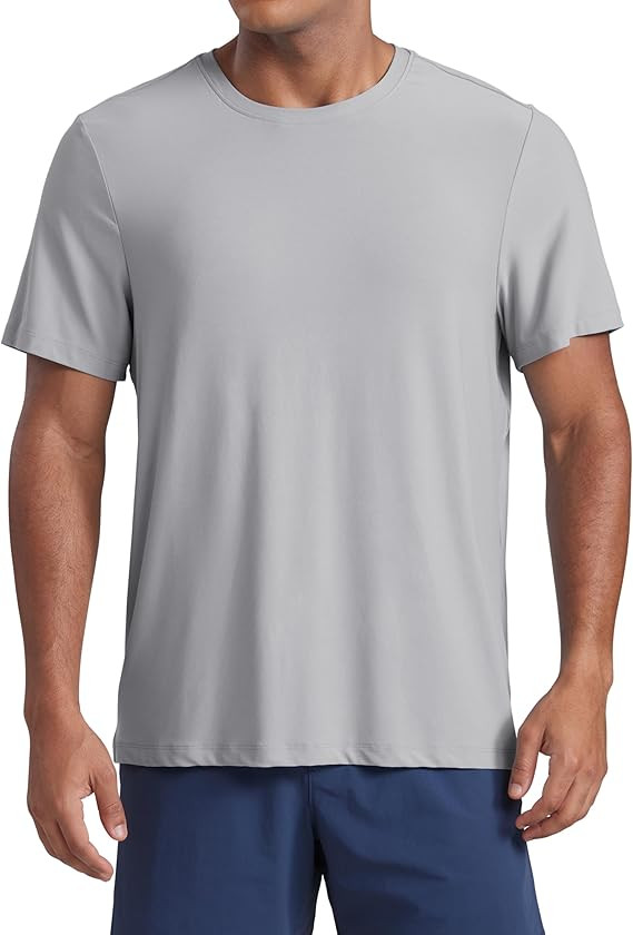 CRZ YOGA Cloudweight Crewneck Shirts for Men - Comfy Lightweight Workout Casual Athletic Short Sl... | Amazon (US)