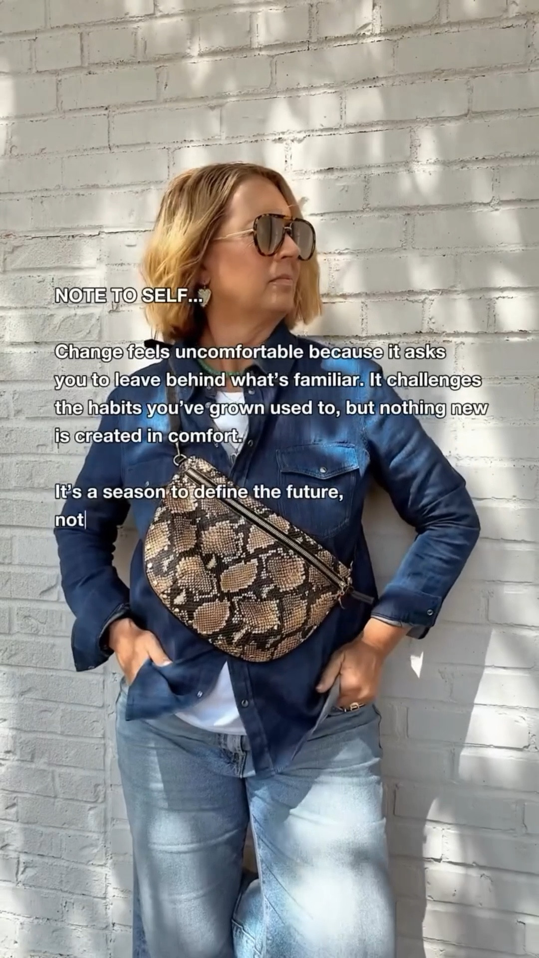 50+ Friends, It’s a thrill ride, this life. 🎢 
Let’s dress for it. - Jill

#modernmidlifecool #over50style #quietluxury #nextphasestyle #showupinyour50s