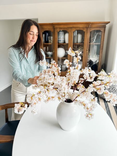 These cherry blossoms are perfect for a tabletop centerpiece! They are easy to style for any area of your home.

 faux stems, faux florals, cherry blossoms, seasonal blooms, seasonal florals, seasonal decor, Living room, bedroom, guest room, dining room, entryway, seating area, family room, curated home, Modern home decor, traditional home decor, budget friendly home decor, Interior design, look for less, designer inspired, Amazon, Amazon home, Amazon must haves, Amazon finds, amazon favorites, Amazon home decor

#LTKFindsUnder50 #LTKStyleTip #LTKHome
