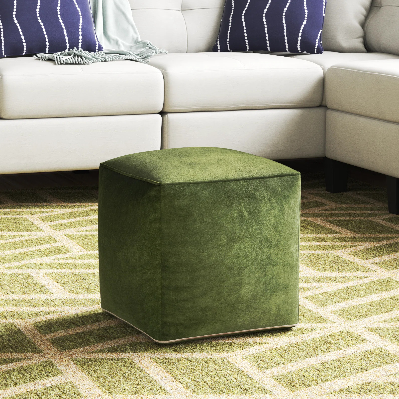 Johnson 16" Square Pouf | Wayfair North America