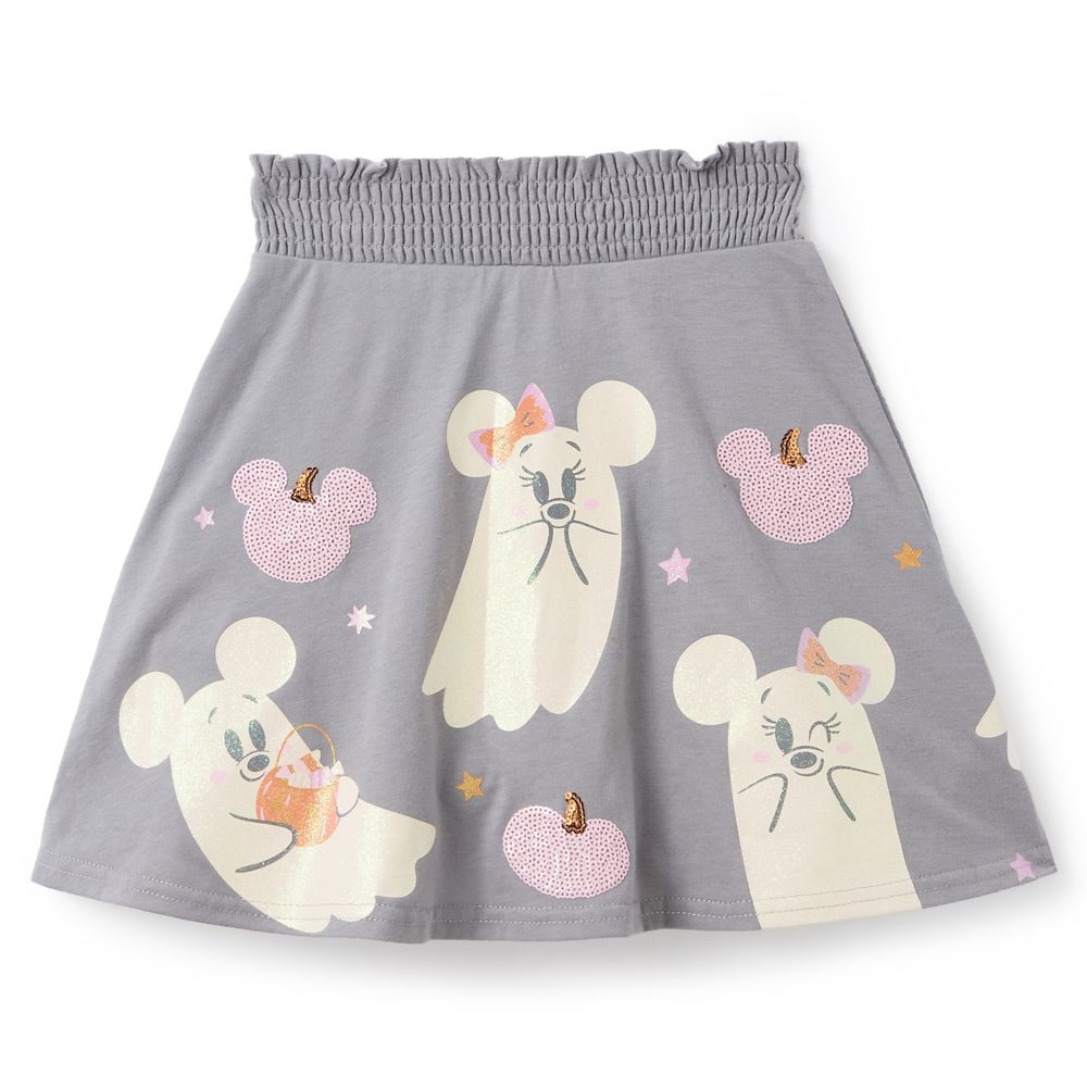 Mickey and Minnie Mouse Cutie Ghost Skort for Kids | Disney Store
