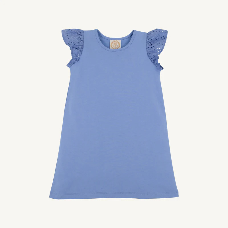 Ellen's Eyelet Dress - Barbados Blue | The Beaufort Bonnet Company