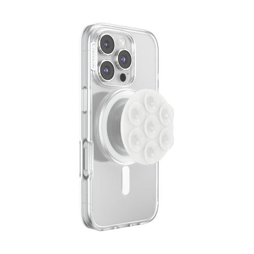 PopSockets Phone Grip for MagSafe, Magnetic Holder, Phone Stand, Suck-Up - Clear | Amazon (US)