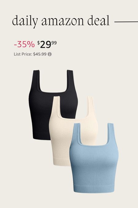 Daily Amazon deal: workout tops (set of 3) 


Amazon finds, Amazon deals, Amazon fashion, workout tops 

#LTKsalealert #LTKfitness #LTKfindsunder50