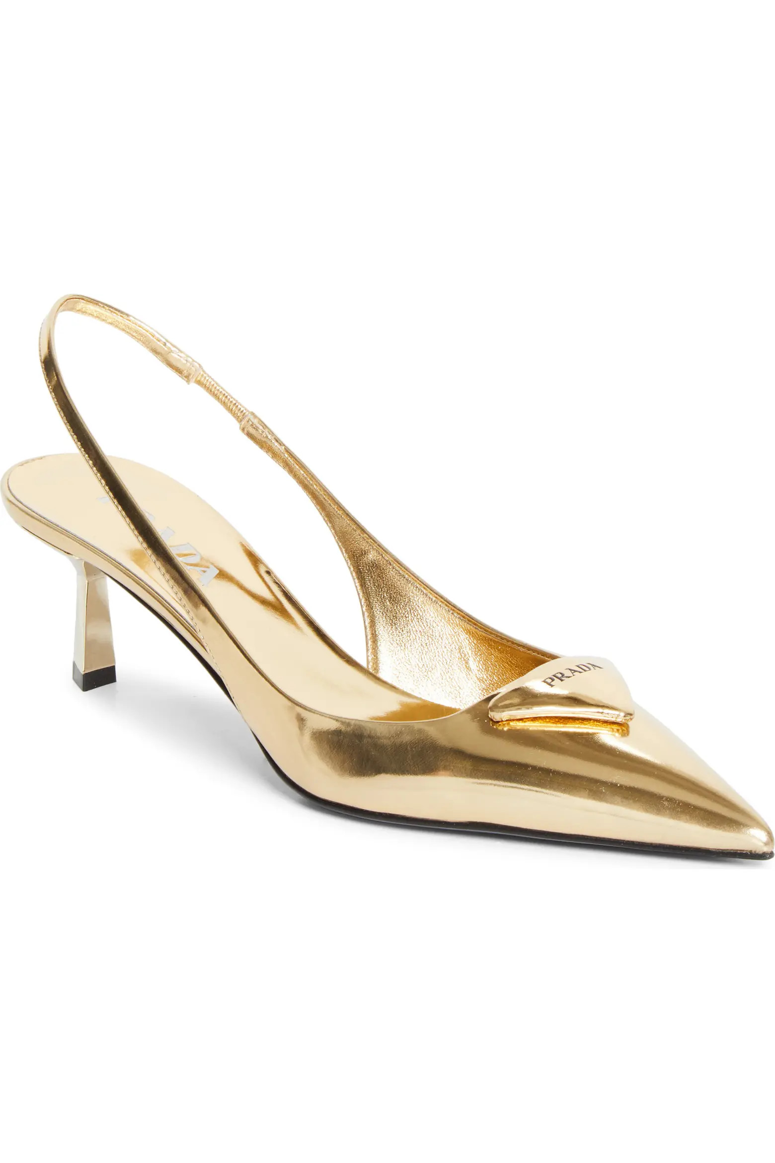Prada Logo Leather Slingback Pump (Women) (Women) | Nordstrom | Nordstrom