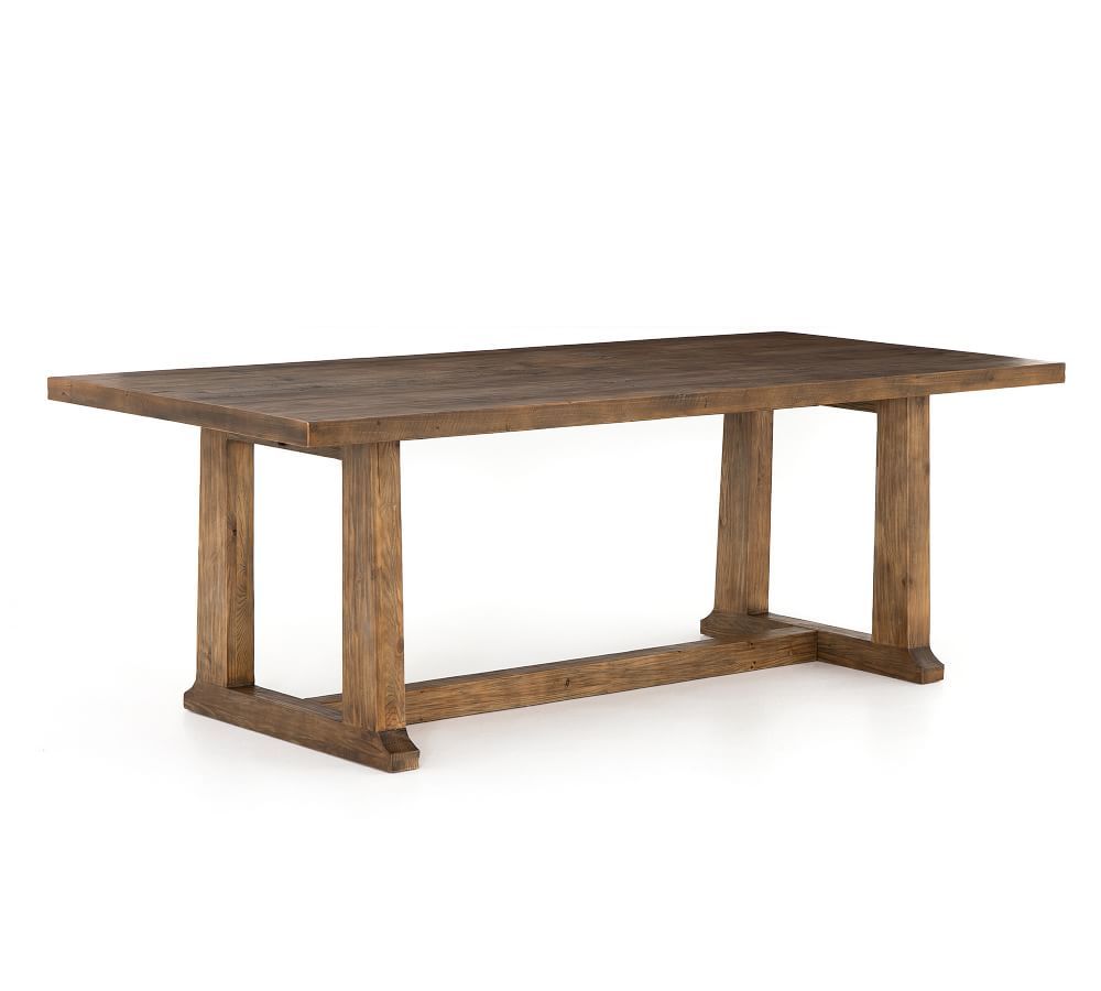 Jade Reclaimed Wood Dining Table, Pine, 87"L x 39"W | Pottery Barn (US)