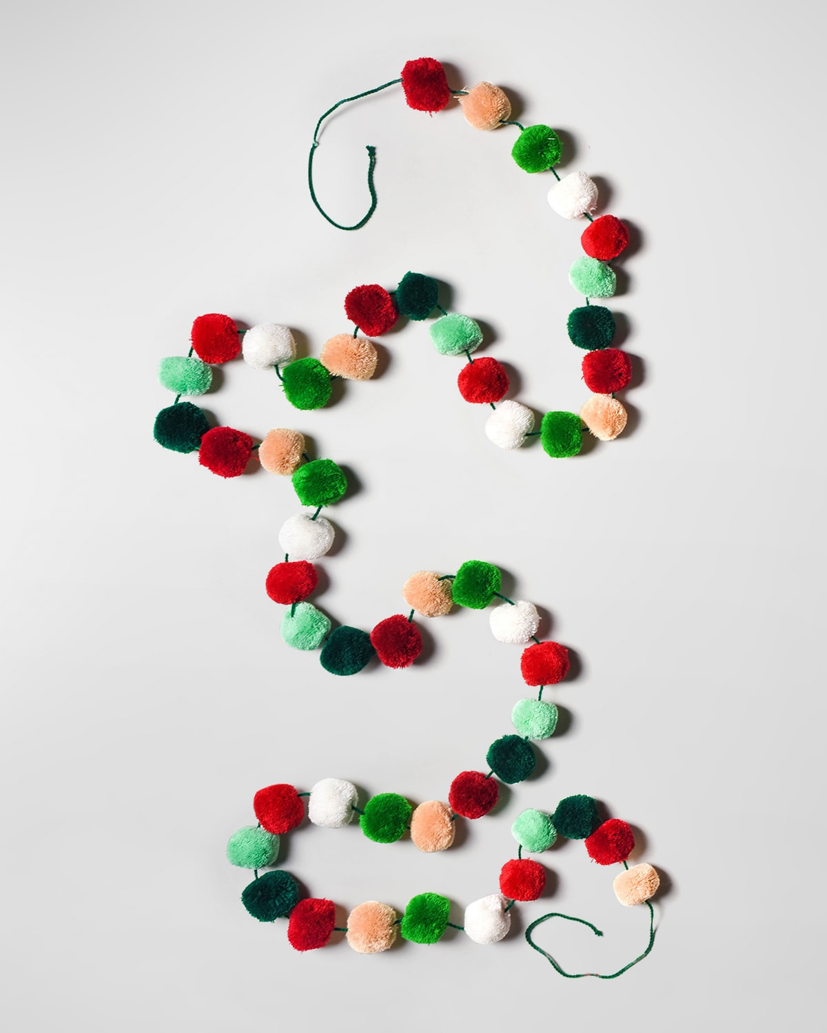 Christmas In The Village Pom Pom Garland | Neiman Marcus