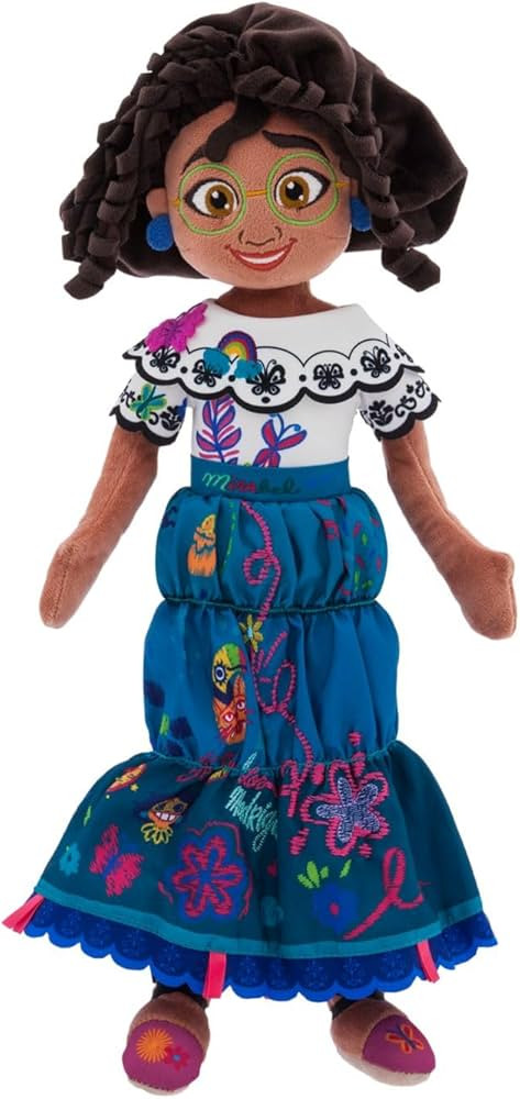 Official Mirabel Plush Doll - Soft Plush with Embroidered Features & Glasses, Skirt with Embroide... | Amazon (US)