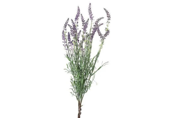 19" Artificial Lavender Flower Bush for Floral Arrangements, Vase Bouquet Container Pot Wreath Fi... | Etsy (US)