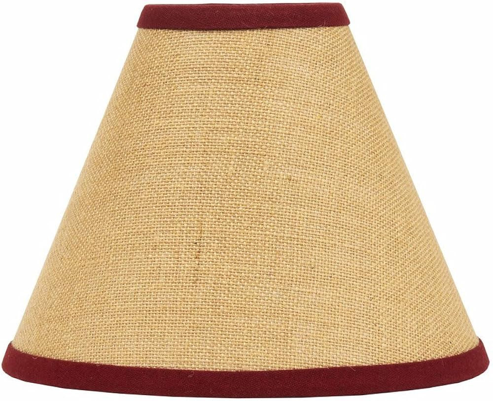 Home Collection by Raghu Burlap Stripe Barn Red & Wheat Lampshade, 16" | Amazon (US)
