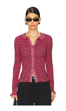 Free People Caught A Feeling Cardi in Red Combo from Revolve.com | Revolve Clothing (Global)