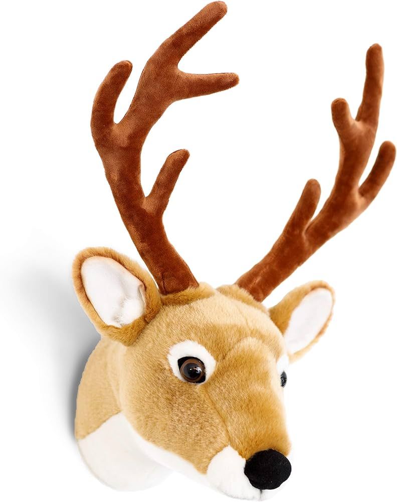 BAOUBEAR Stuffed Deer Head – 17 Inch Handcrafted Trophy, Plush Toy, Woodland Nursery Decor | Amazon (US)