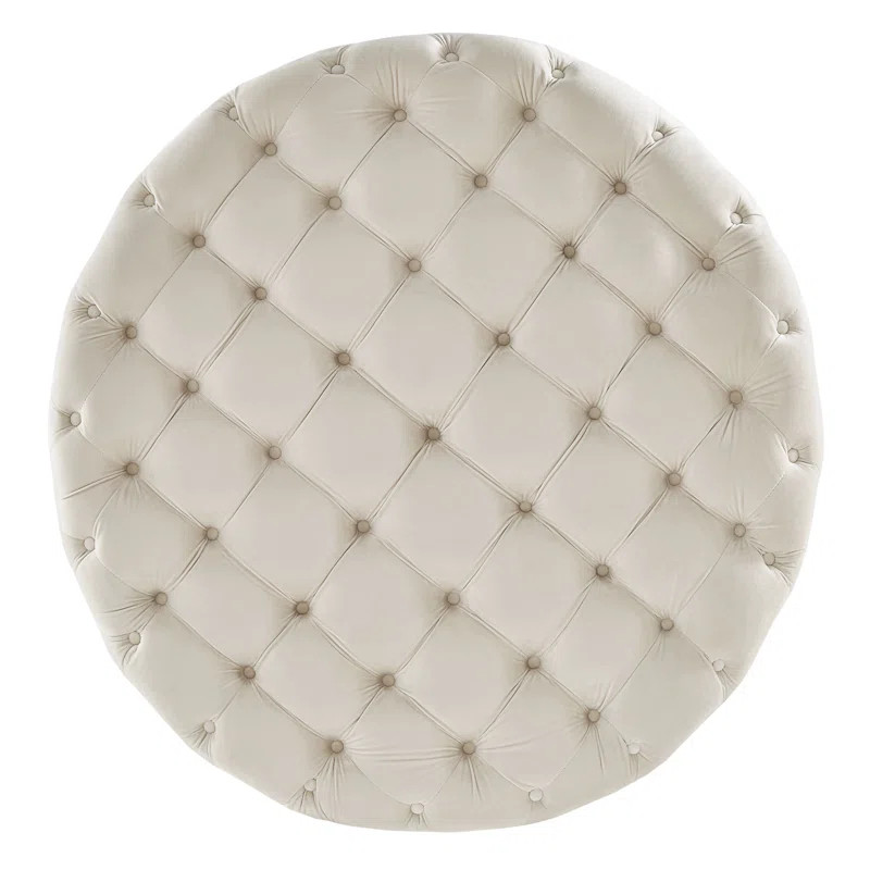 Huskins 41.73" Tufted Round Cocktail Ottoman | Wayfair North America