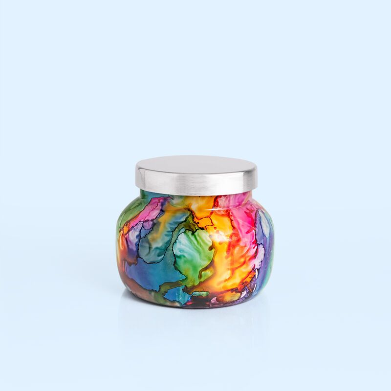 Buy Volcano Rainbow Watercolor Petite Jar, 8 oz for USD 26.00 | Capri Blue | Capri-Blue