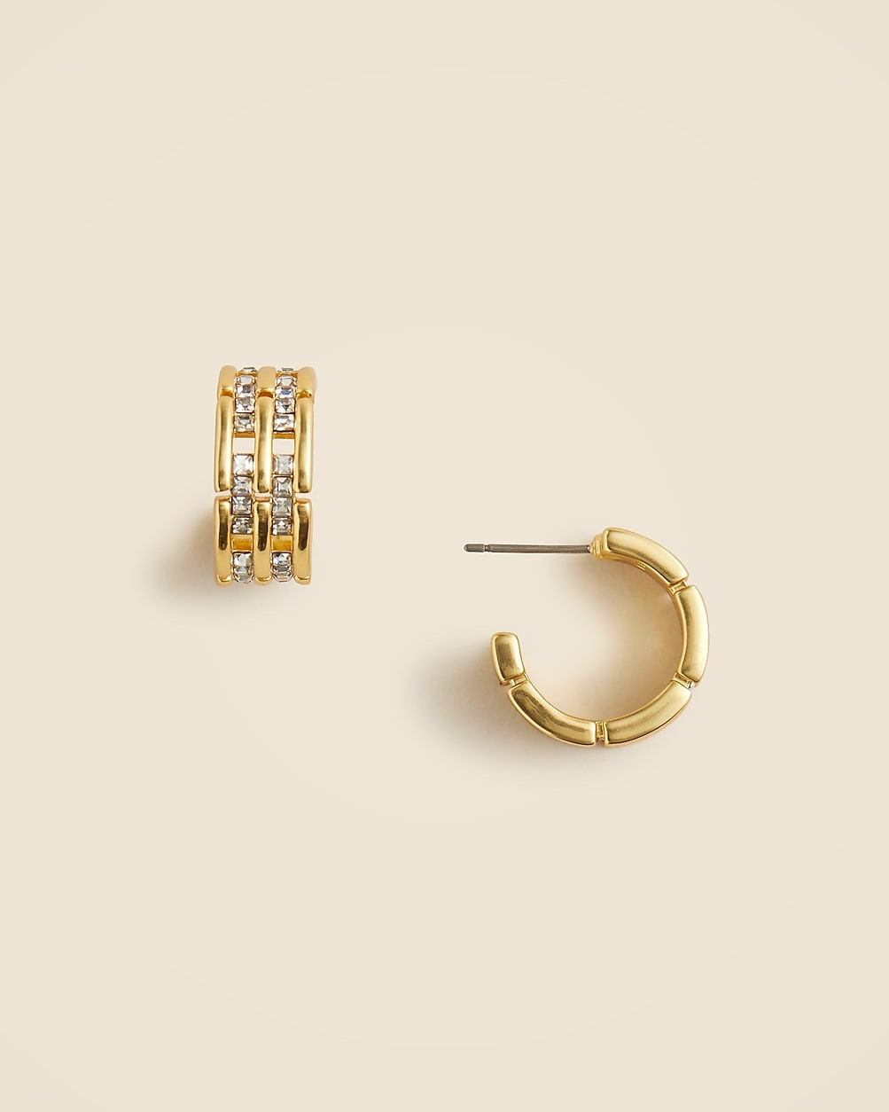 Watchband chain hoop earrings | J. Crew US