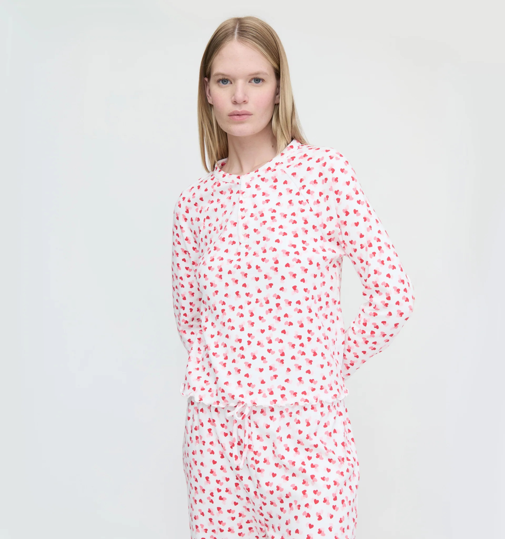 The Olivia Pajama Set - Lots of Hearts | Hill House Home US