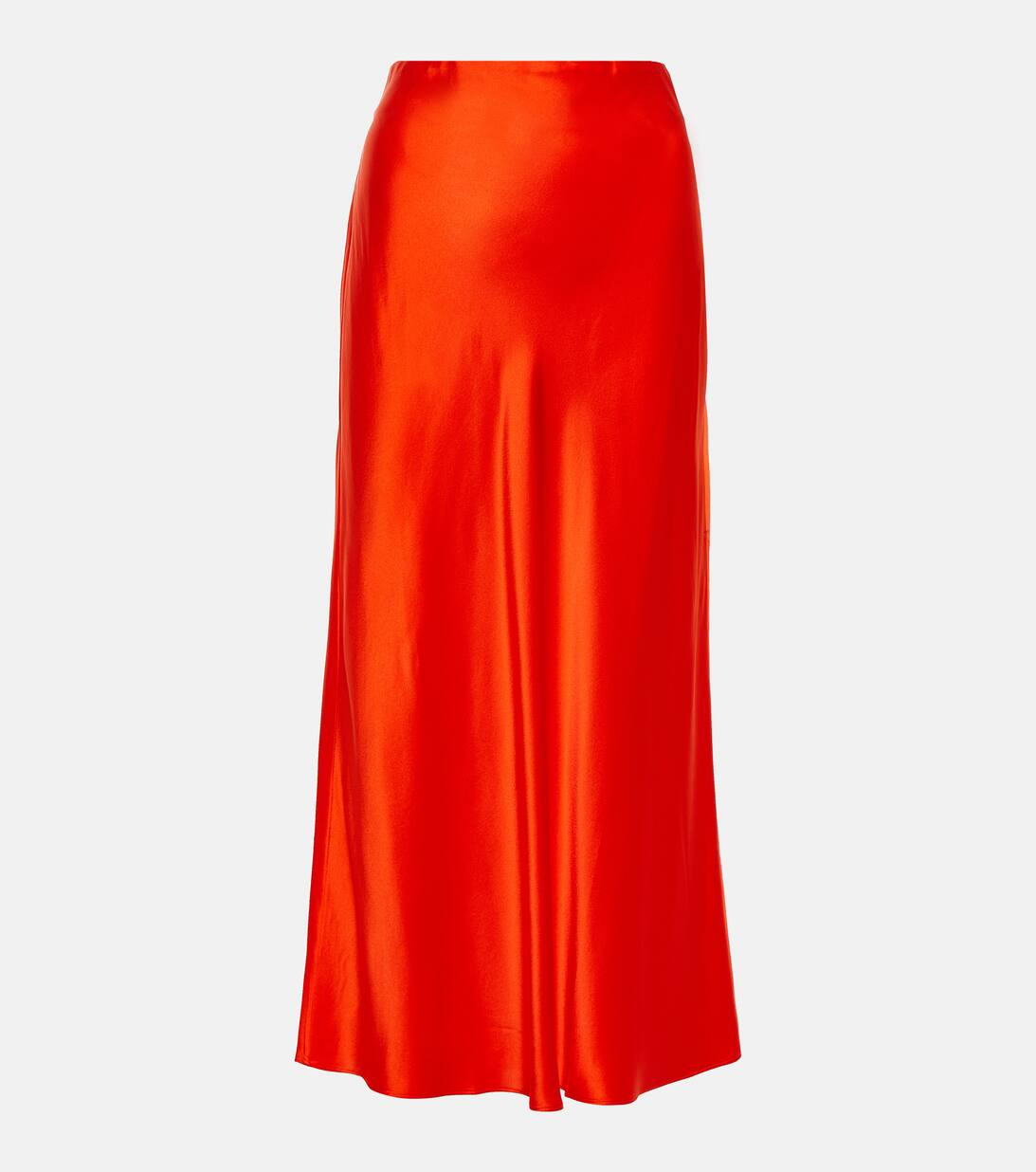 Silk satin midi skirt | Mytheresa (US/CA)