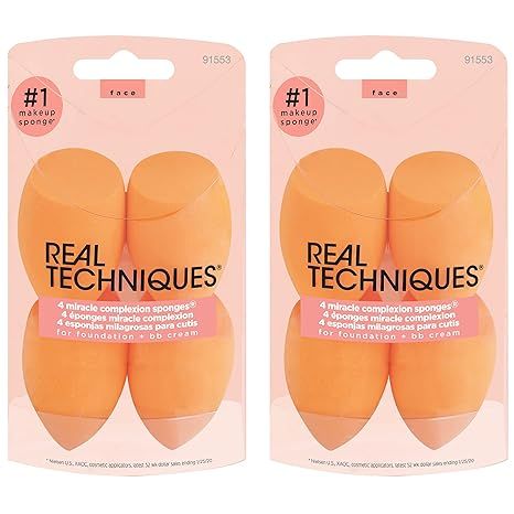 Real Techniques Miracle Complexion Sponge, Beauty Sponge For Makeup Blending & Foundation Applica... | Amazon (US)