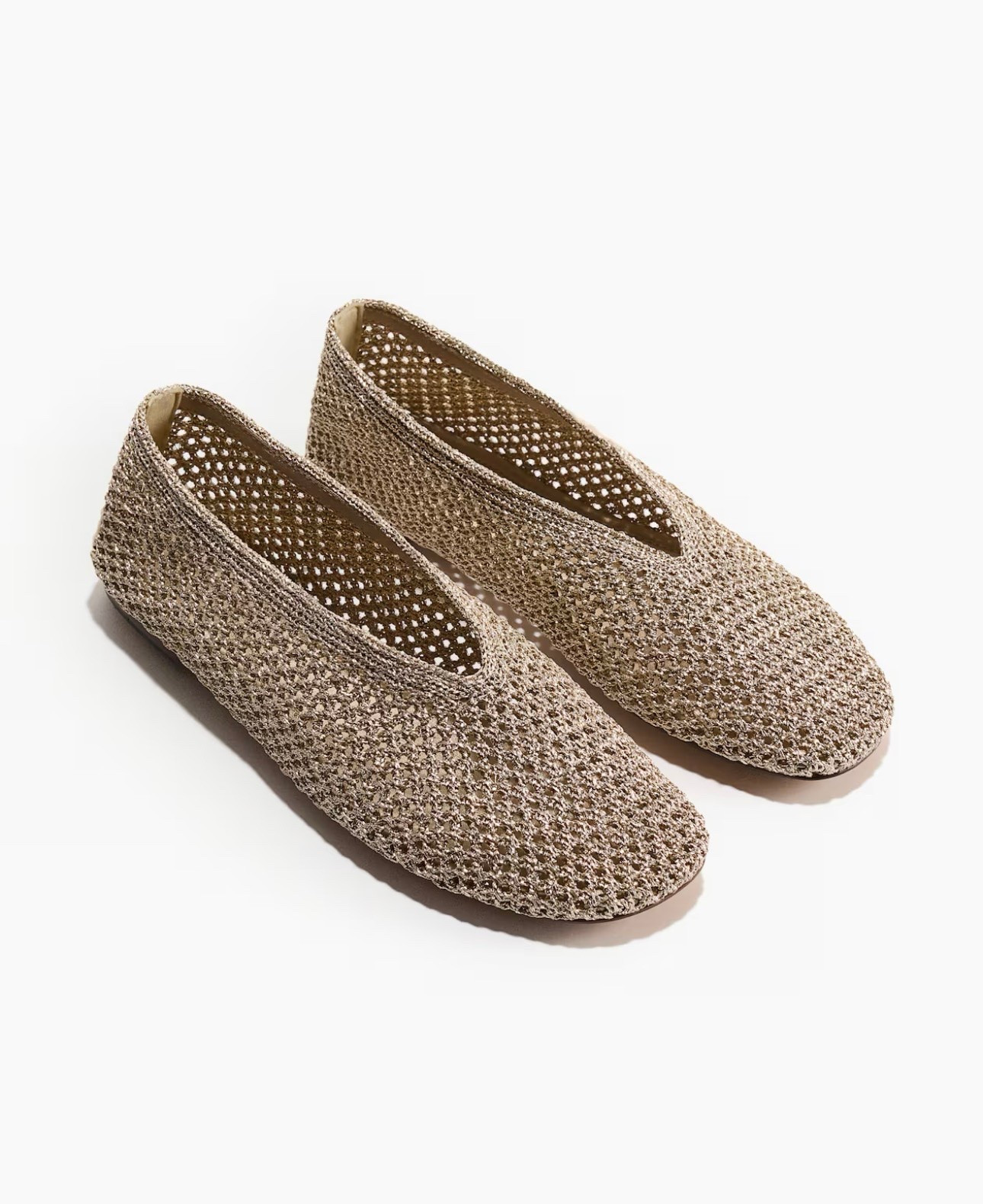 Gold mesh flats