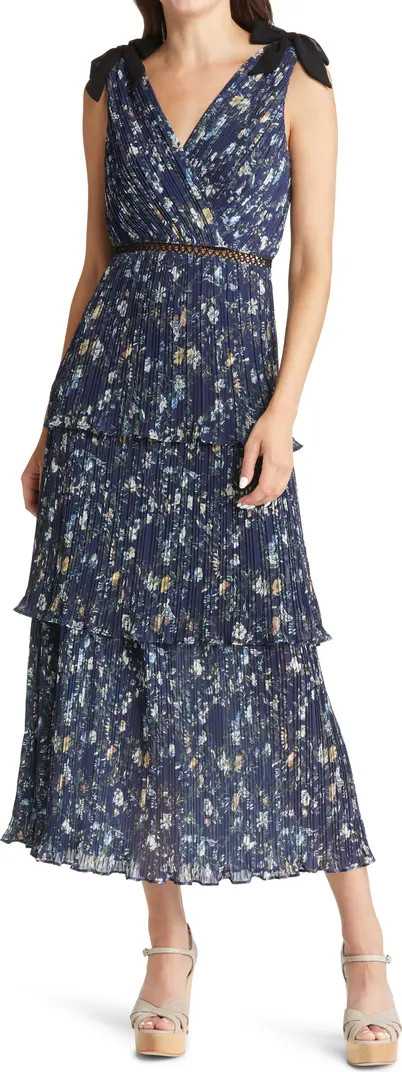 Floral Tiered Ruffle Chiffon Dress | Nordstrom