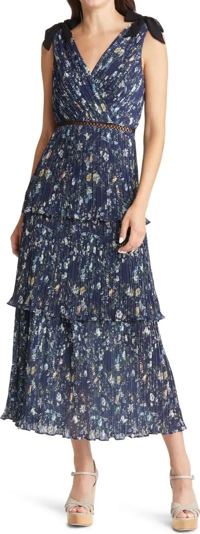 Floral Tiered Ruffle Chiffon Dress | Nordstrom