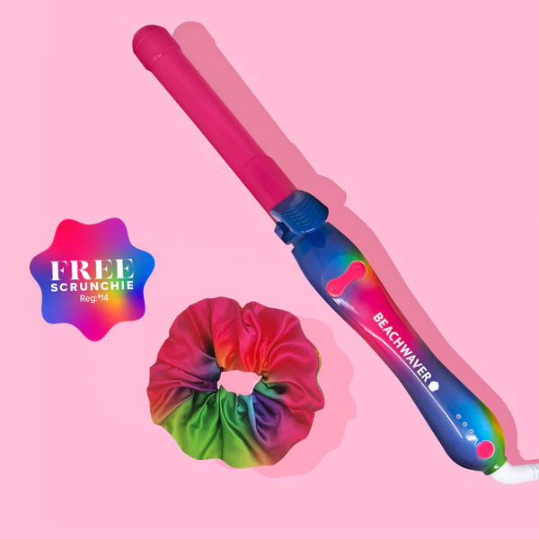 Baked By Melissa - Beachwaver B1 Rotating Curling Iron + FREE Oversized Scrunchie | Beachwaver Co