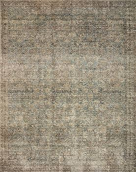 Loloi Amber Lewis x Morgan Collection MOG-04 Sea / Sage, Traditional 7'-3" x 9'-3" Area Rug feat.... | Amazon (US)