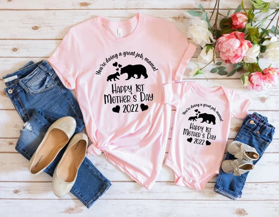 First Mother's Day Shirts Happy 1st Mothers Day 2022 Mom | Etsy | Etsy (US)