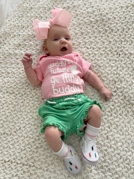 Baby girl golf outfit, polo sneakers for baby, bows for baby girl 

#LTKbaby #LTKfindsunder50 #LTKfindsunder100