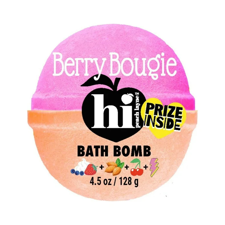 Hi Peach Layne Berry Bougie Hot Pink and Peach Bath Bomb with Prize, Bergamot and Amber Scent, 4.... | Walmart (US)