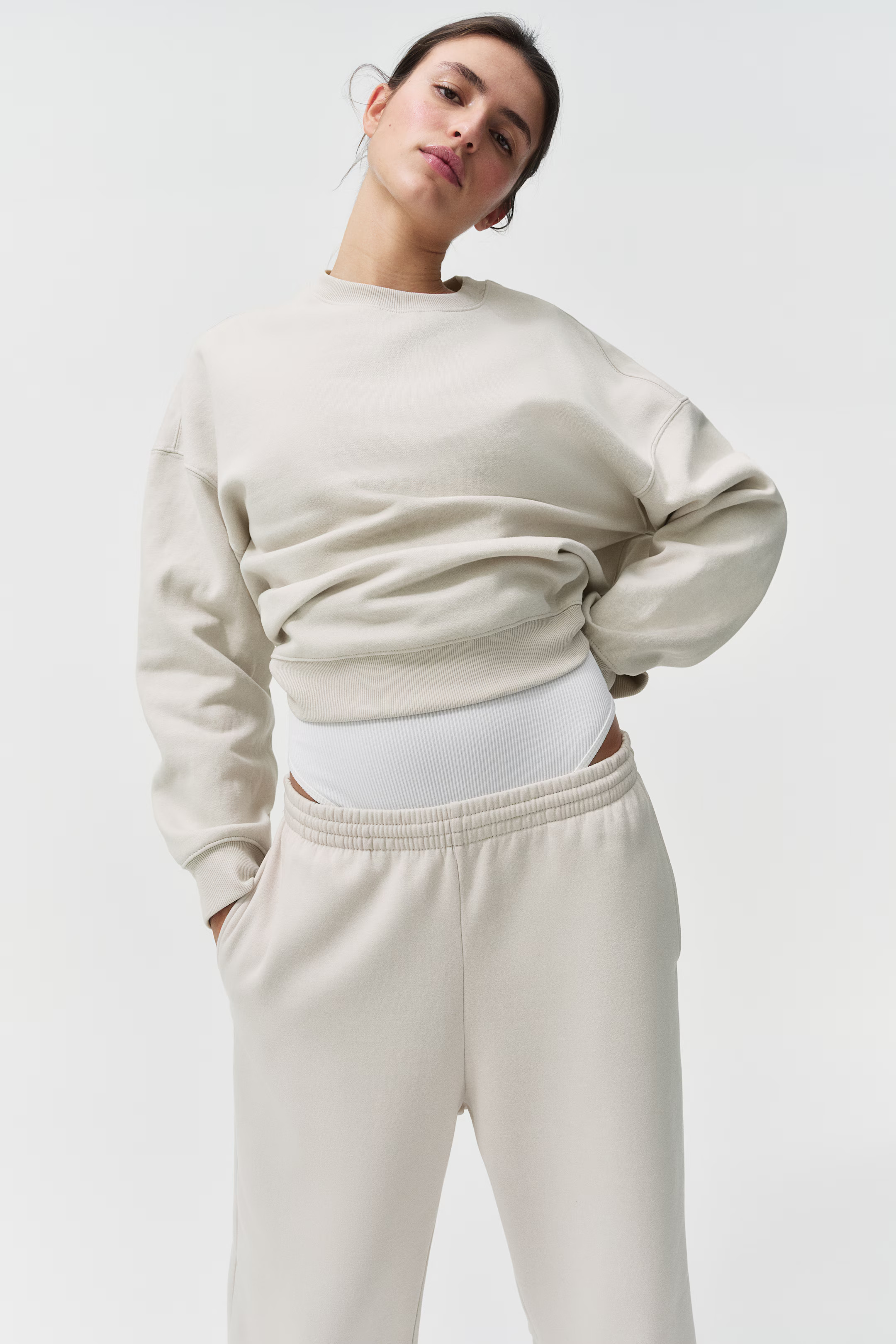 Sweatpants - Light gray melange - Ladies | H&M US | H&M (US + CA)